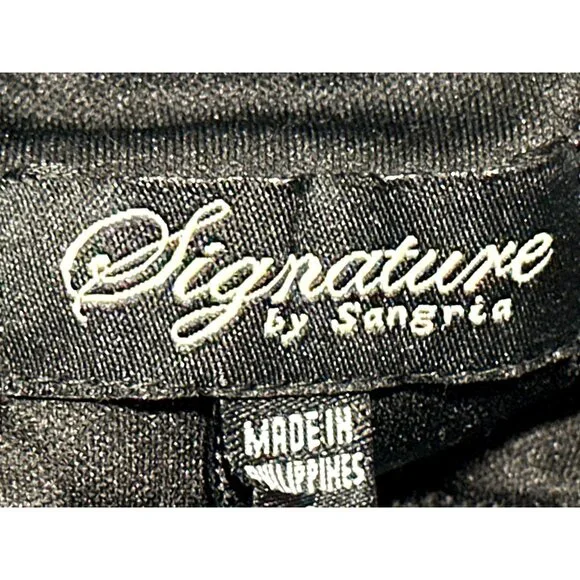 Signature by Sangria Size Small Black Blue Halter Dress Handkerchief Hem Bohemia - Picture 7 of 14